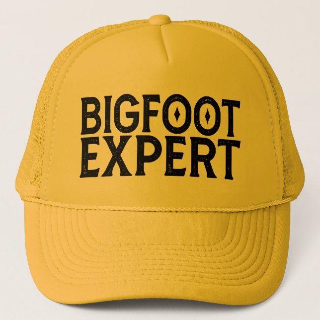 Gorra De Camionero Experto en Bigfoot (Anverso)