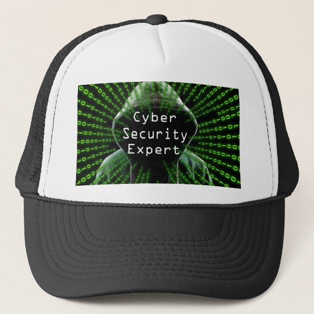 Gorra De Camionero Experto en negocios de ciberseguridad (Anverso)