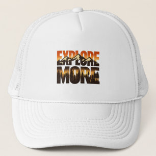 Gorra De Camionero Explora Más Aventura Montañosa Vintage al Aire Lib