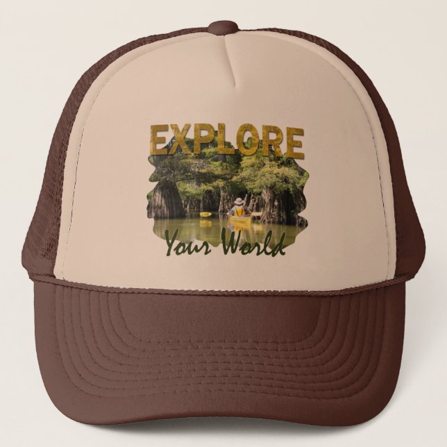 Gorra De Camionero Explora tu mundo - Kayak (Anverso)