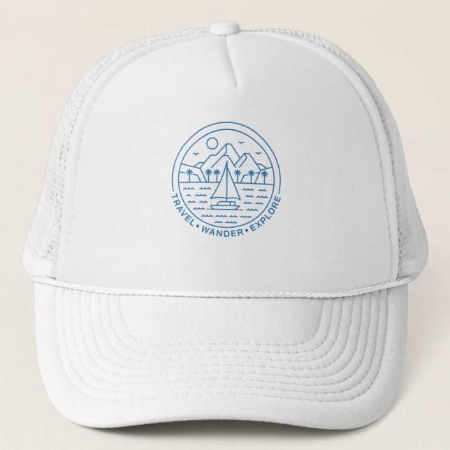 Gorra De Camionero Exploración de Wander (Anverso)