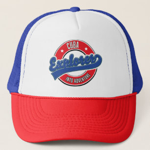 Gorra De Camionero Explorador cubano en el logo de aventura clásico d