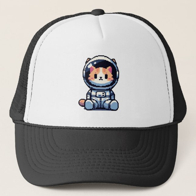 Gorra De Camionero Explorador de gatos cósmicos (Anverso)