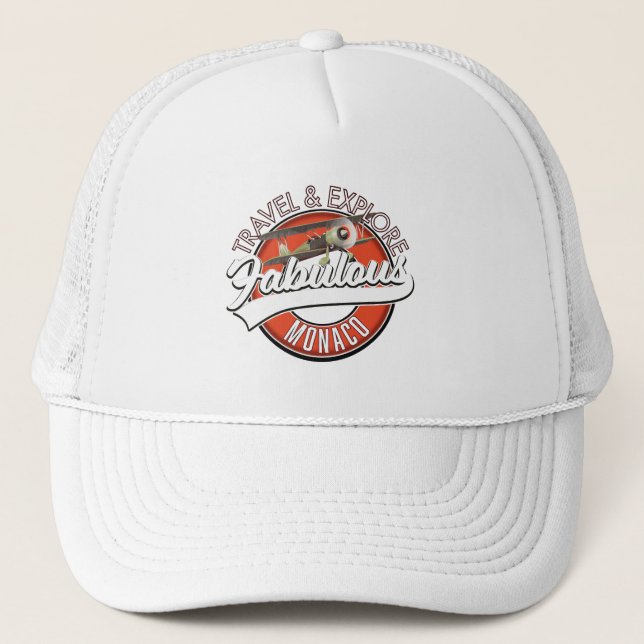 Gorra De Camionero explorar el fabuloso logo de Mónaco (Anverso)