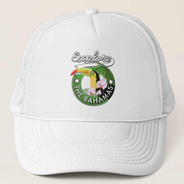Gorra De Camionero Explorar el logo de Bahamas (Anverso)
