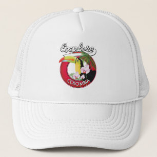 Gorra De Camionero Explorar el logo de Colombia retro