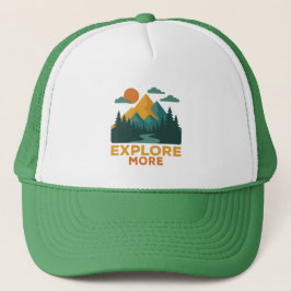 Gorra De Camionero Explorar más - Montaña Retro y Aventura Forestal