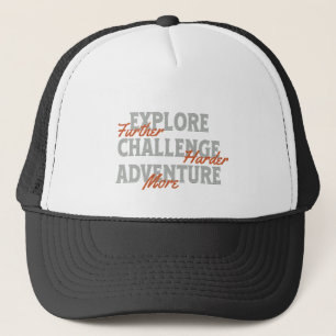 Gorra De Camionero Explorar Retos Citas De Aventura Motivacionales