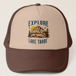 Gorra De Camionero Explore las montañas del lago Tahoe en California 