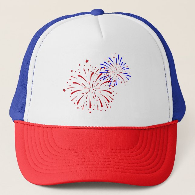 Gorra De Camionero Explosiones de fuegos artificiales (Anverso)