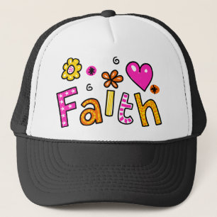 Gorra De Camionero Expresión cristiana linda del texto del saludo de