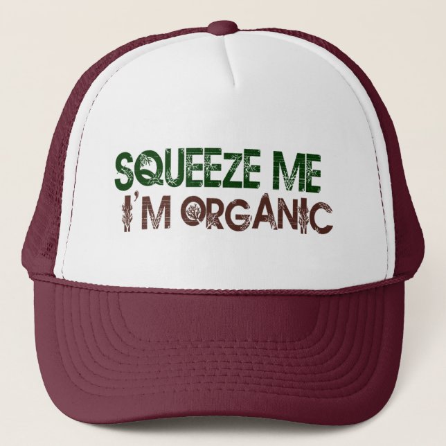 Gorra De Camionero Exprímame orgánico (Anverso)