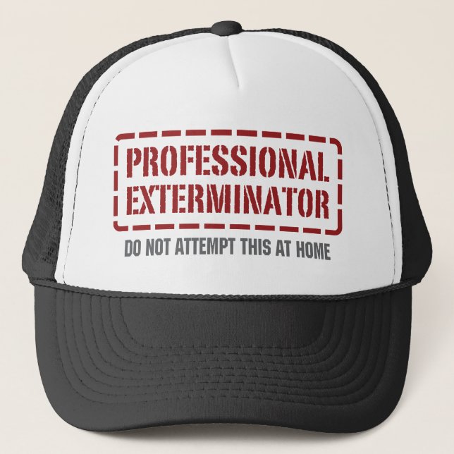 Gorra De Camionero Exterminator profesional (Anverso)
