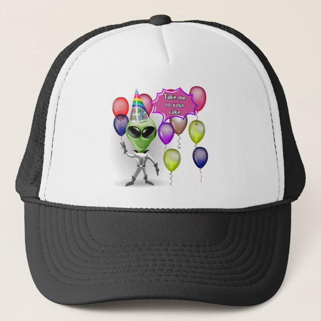 Gorra De Camionero Extranjero del cumpleaños (Anverso)