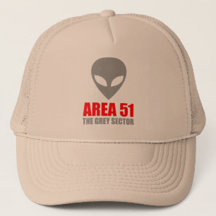 Gorra De Camionero Extranjero del gris del ÁREA 51