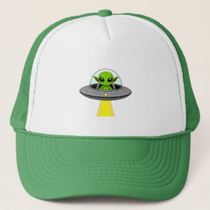 Gorra De Camionero Extraterrestre de dibujos animados adorable