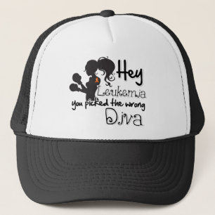 Gorra De Camionero Ey cáncer de la leucemia usted escogió a la diva