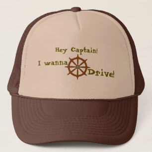 Gorra De Camionero Ey capitán I quiere conducir