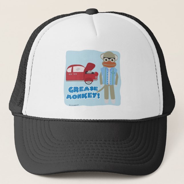 Gorra De Camionero Ey mono de grasa (Anverso)