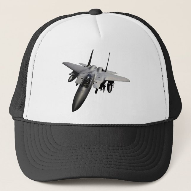 Gorra De Camionero F-15 Combatiente con azúcares Jet (Anverso)