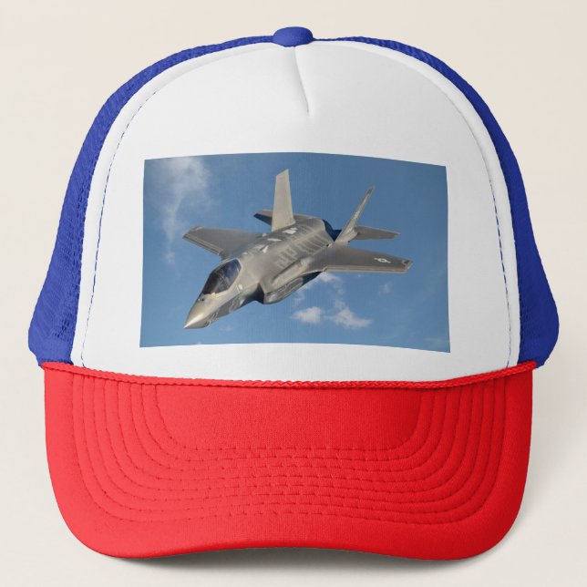 Gorra De Camionero F-35 Luchador de aviones de reacción Lightning II  (Anverso)