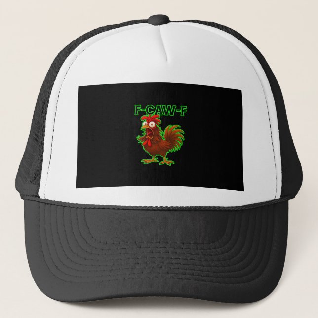 Gorra De Camionero F-Caw-F Chicken Classic Retro Graphic (Anverso)