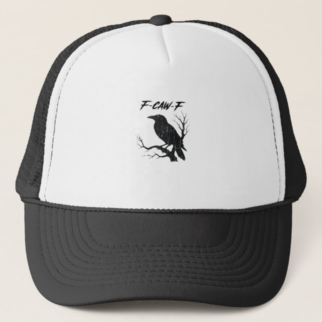 Gorra De Camionero F-Caw-F Funny Crow (Anverso)