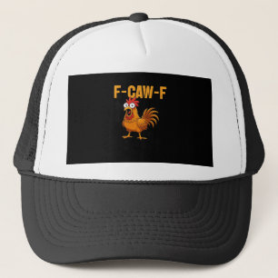 Gorra De Camionero F-Caw-F-Pollo Diseño Simple Esencial