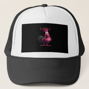 Gorra De Camionero F-Caw-F-Pollo Estético Esencial Único