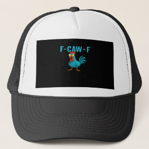 Gorra De Camionero F-Caw-F-Pollo Estilo Clásico Esencial