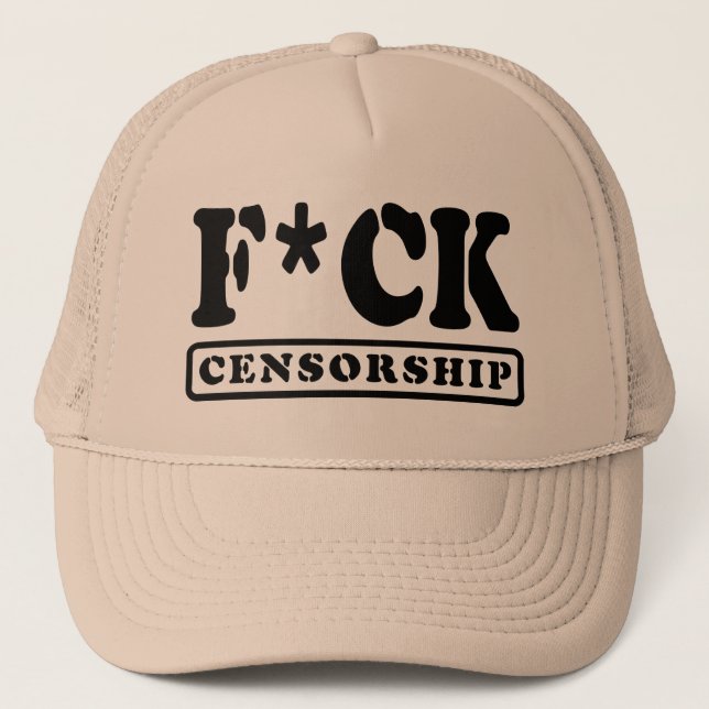 GORRA DE CAMIONERO F*CK CENSORSHIP (Anverso)
