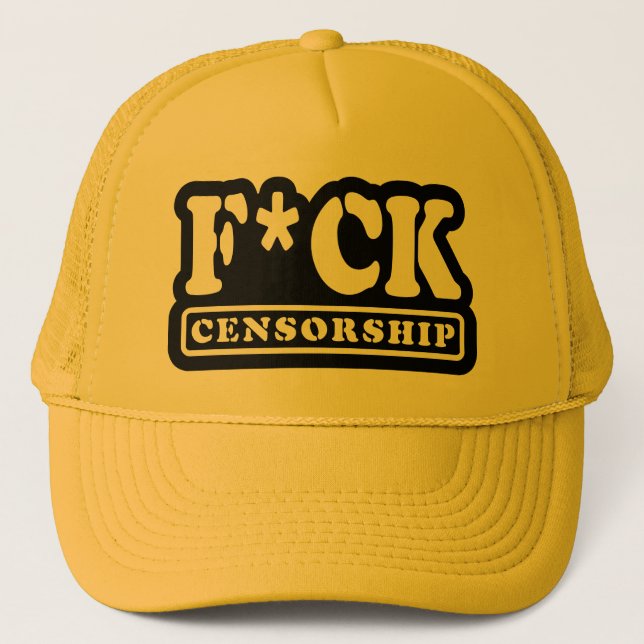 GORRA DE CAMIONERO F*CK CENSORSHIP (Anverso)