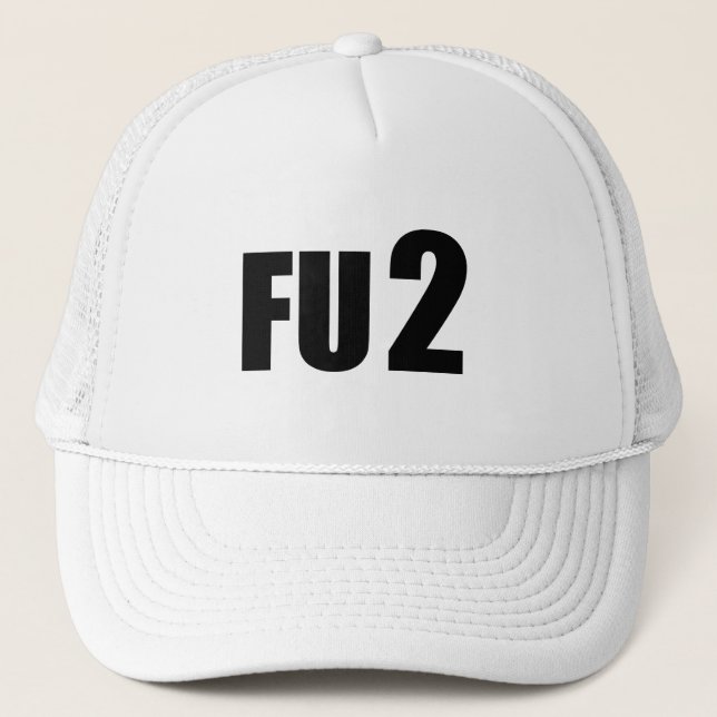 Gorra De Camionero F u también T-Shirt (Anverso)