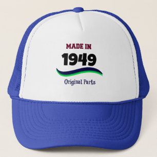 Gorra De Camionero Fabricado en 1949, Piezas Originales