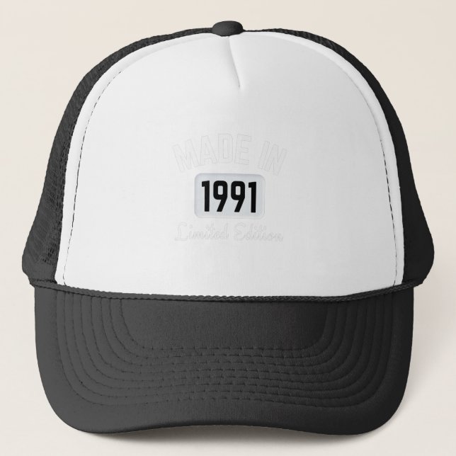 Gorra De Camionero Fabricado en edición limitada de 1991 (Anverso)