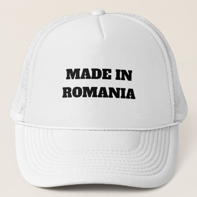 Gorra De Camionero Fabricado en Rumania (Anverso)