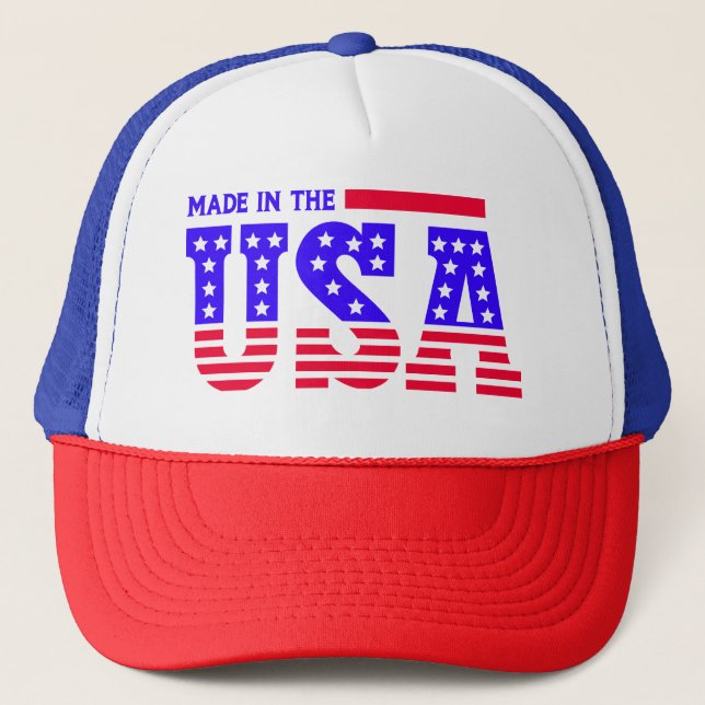 Gorra De Camionero Fabricado en USA American TEXT (Anverso)