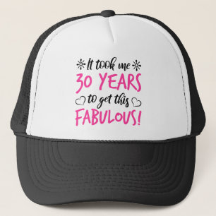 Gorra De Camionero Fabuloso cumpleaños número 30