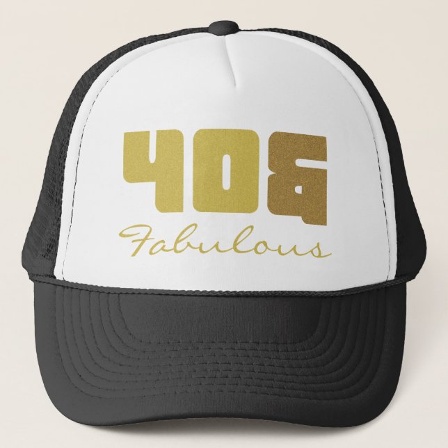 Gorra De Camionero Fabuloso cumpleaños número 40 (Anverso)