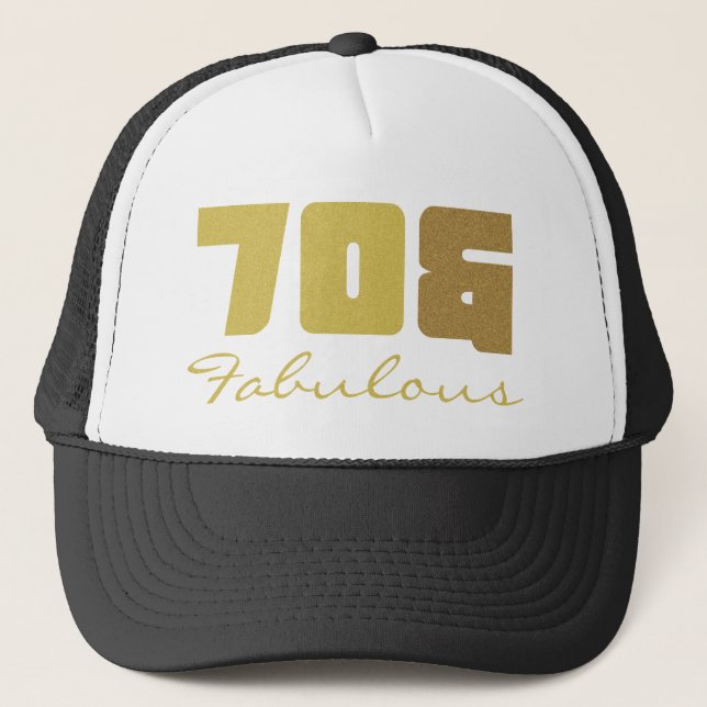 Gorra De Camionero Fabuloso cumpleaños número 70 (Anverso)