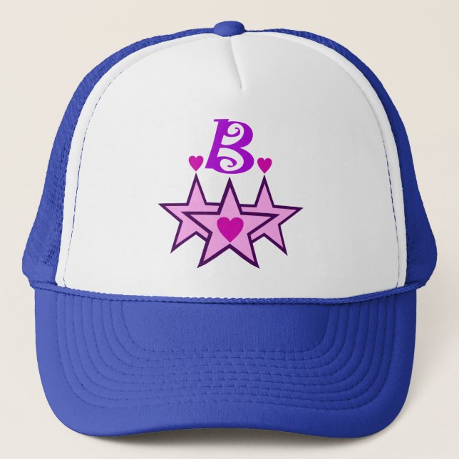 Gorra De Camionero ╚" ★ Fabuloso Inicial B Styling Hat ╝ (Anverso)