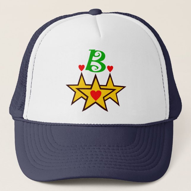 Gorra De Camionero ╚" ★ Fabuloso Inicial B Styling Hat ╝ (Anverso)