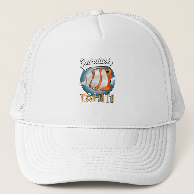 Gorra De Camionero fabuloso logo retro de Tahití (Anverso)