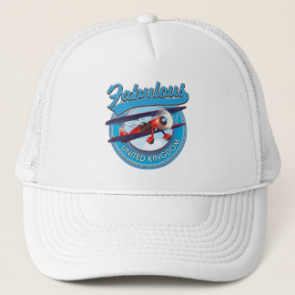 Gorra De Camionero Fabuloso parche de viaje del Reino Unido.