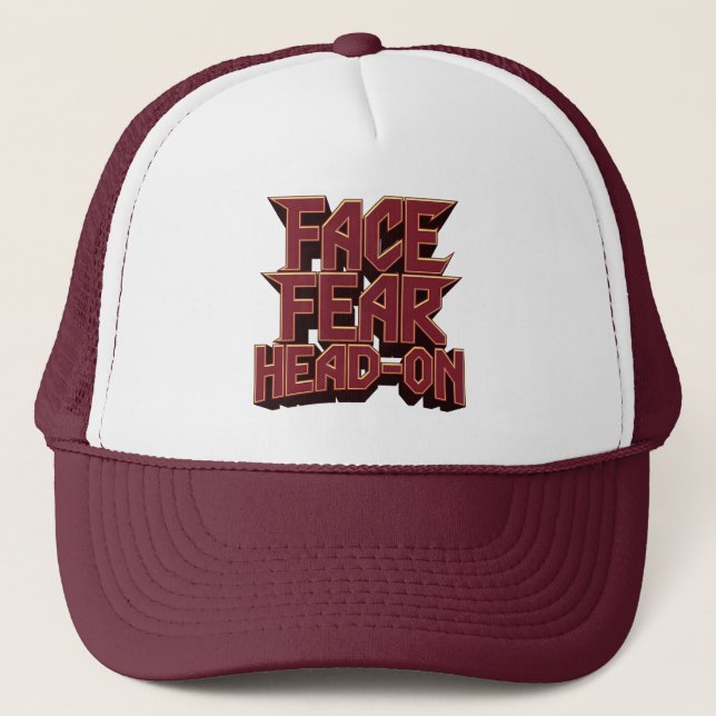 Gorra De Camionero Face Fear Head On (Anverso)