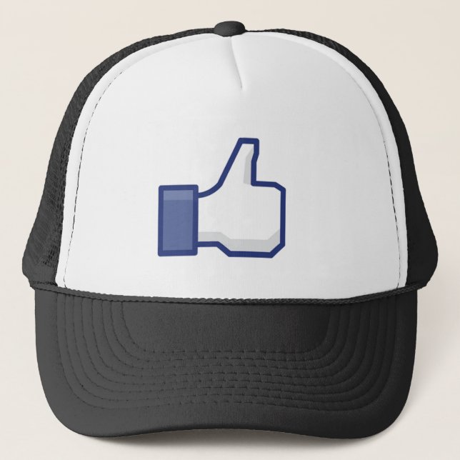 Gorra De Camionero Facebook tiene gusto del botón (Anverso)
