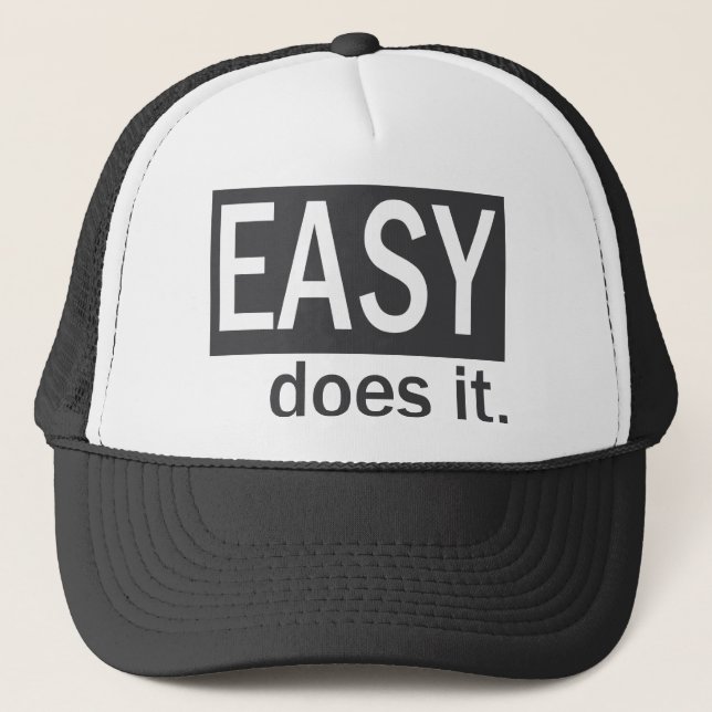 Gorra De Camionero Fácil lo hace Drk Gry/blanco (Anverso)