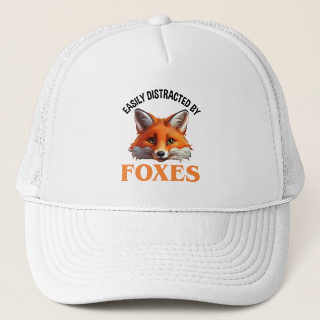 Gorra De Camionero Fácilmente Distrado Por Los Zorros (Anverso)