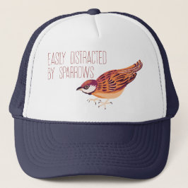 Gorra De Camionero Fácilmente distrado por Sparrows
