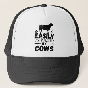 Gorra De Camionero Fácilmente Distrado Por Vacas
